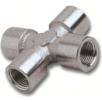 Переходник GAV 1254/4 250/4 крест FFFF 1/2