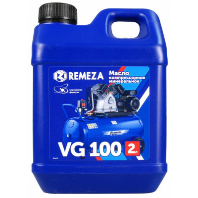Фото-:Масло компрессорное REMEZA VG 100 (2л)