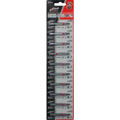 Фото-:Бита Атака HEX4x50 мм блистер на ленте