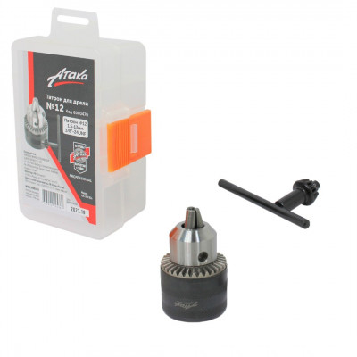 Фото-:Патрон для дрели c ключом №12 Атака